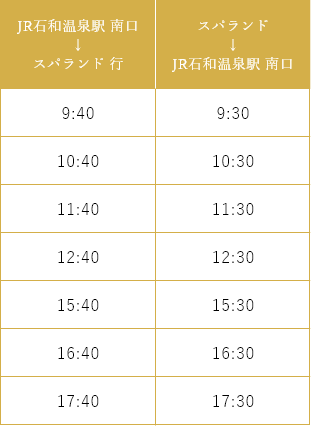 シャトルバス 山梨 スパ 温泉 日帰り 宿泊 スパランドホテル内藤